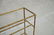 Gilt metal faux bamboo towel rack. Gold painted m - 3