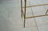 Gilt metal faux bamboo towel rack. Gold painted m - 5