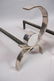 Pr Chromed Steel DONALD DESKEY Andirons. Moderni - 4