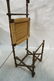 Italian Wood Faux Bamboo Rush Seat Folding Travel - 10