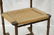 Italian Wood Faux Bamboo Rush Seat Folding Travel - 4