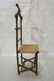 Italian Wood Faux Bamboo Rush Seat Folding Travel - 6