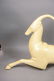 Figural Gazelle Sculpture. Cream paint finish. - 2