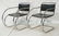 Pr MIES van der ROHE Placentero Lounge Chairs. Tu