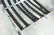 Pair Italian Chrome Barcelona Style Chairs. Blac - 6