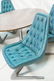 70's Chromcraft Modern Dining Set with 6 Kagan St - 6