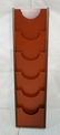 KNOLL Wall Mount Letter File Rack. Walnut frame w
