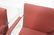 Pr BRNO Chrome Frame Arm Lounge Chairs. Burgundy - 10