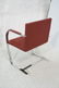 Pr BRNO Chrome Frame Arm Lounge Chairs. Burgundy - 9