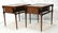 Pair of Grosfeld House style Leather top end tabl