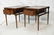 Pair of Grosfeld House style Leather top end tabl - 2