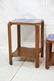 Lot 3 Art Deco Cobalt Mirror Tables. Two tables - 2