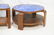 Lot 3 Art Deco Cobalt Mirror Tables. Two tables - 4