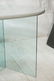 Modern style Side Table Desk. Gray lacquer kidney - 4