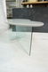 Modern style Side Table Desk. Gray lacquer kidney - 7