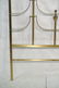 MASTERCRAFT Gold Tone And Brass Poster Headboard. - 3