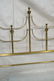 MASTERCRAFT Gold Tone And Brass Poster Headboard. - 5
