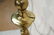 MASTERCRAFT Gold Tone And Brass Poster Headboard. - 9