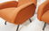 Pr Italian style Lounge Chairs. Tall tapered back - 6