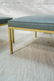 Pr Oversized KNOLL style Metal base Ottoman Stool - 3