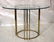 Round Glass Top Baughman style Dining Table. 70's