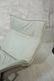 Pale Aqua Leather Italian style Chaise Lounge. Wi - 2