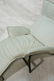 Pale Aqua Leather Italian style Chaise Lounge. Wi - 3