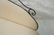 Decorator Black Iron Bench Love Seat. Oatmeal fab - 2