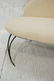 Decorator Black Iron Bench Love Seat. Oatmeal fab - 5