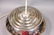 Chrome Dome Hanging Pendant Light. Glass Diffuser - 2
