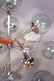 Chrome & Smoked Glass Modernist SPUTNIK Hanging L - 4