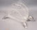 ARTHUR COURT Lucite Magazine Rack. Figural Turtle
