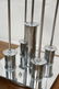 Pr Chrome arched arm table lamps. Italian 1970's. - 7