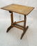 Vintage SMALL Oak Drafting Table. Adjustable heig