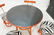 Red Painted Rattan Table & Four Low Chairs. Black - 4