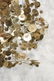 C JERE Raindrop Mixed Metal Tree. Gold tone plant - 3