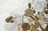 C JERE Raindrop Mixed Metal Tree. Gold tone plant - 7