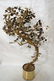 C JERE Raindrop Mixed Metal Tree. Gold tone plant - 8