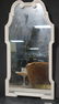 Italian Decorator Mirror with White Wood Frame.