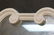 Italian Decorator Mirror with White Wood Frame. - 7