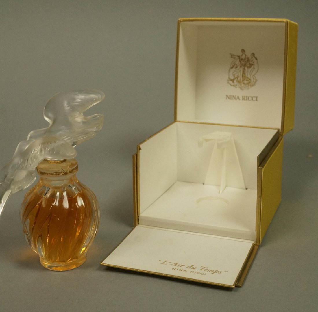 LALIQUE French Crystal L'Air du Temps Parfum Perf (1 of 5)