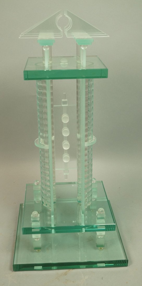 GEORGE PONZINI Architectural Glass Sculpture. Tal (1 of 5)