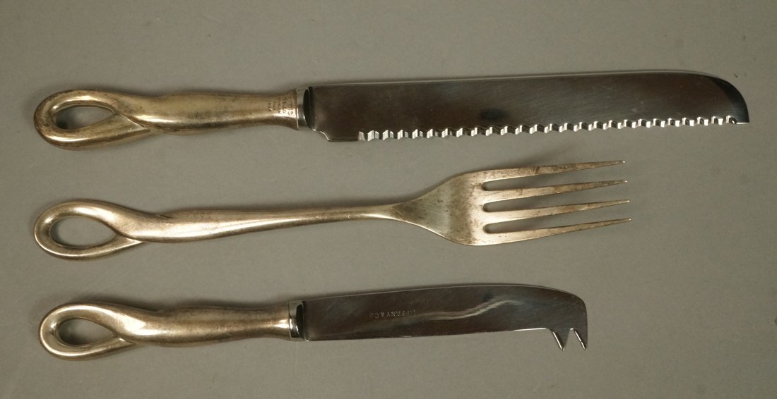 3pc TIFFANY & Co Sterling ELSA PERETTI Carving Se (1 of 4)