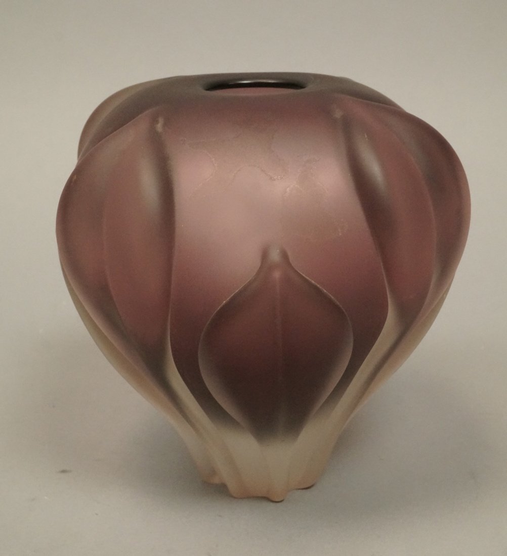 WILLIAM M GLASNER Studio Artisan Amethyst Art Gla (1 of 3)