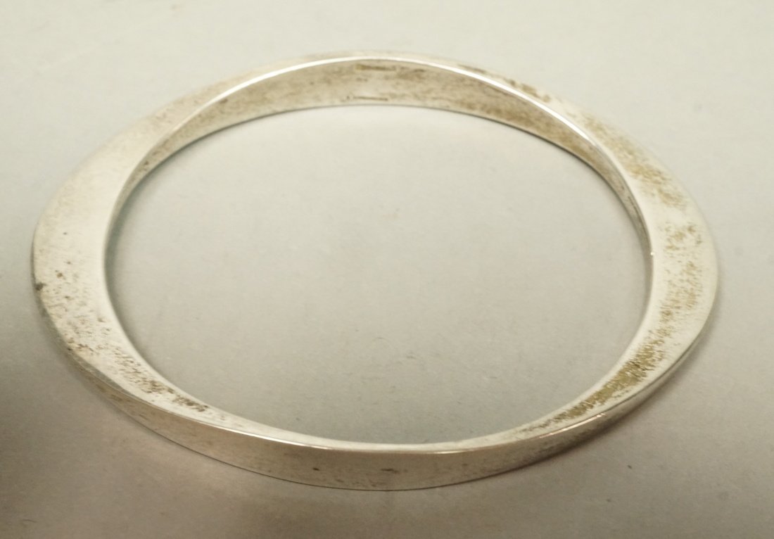 Sterling RONALD PEARSON Elliptical Bangle Bracele (1 of 4)