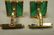 Pair 14K Gold Cufflinks with Malachite. Hallmark - 3