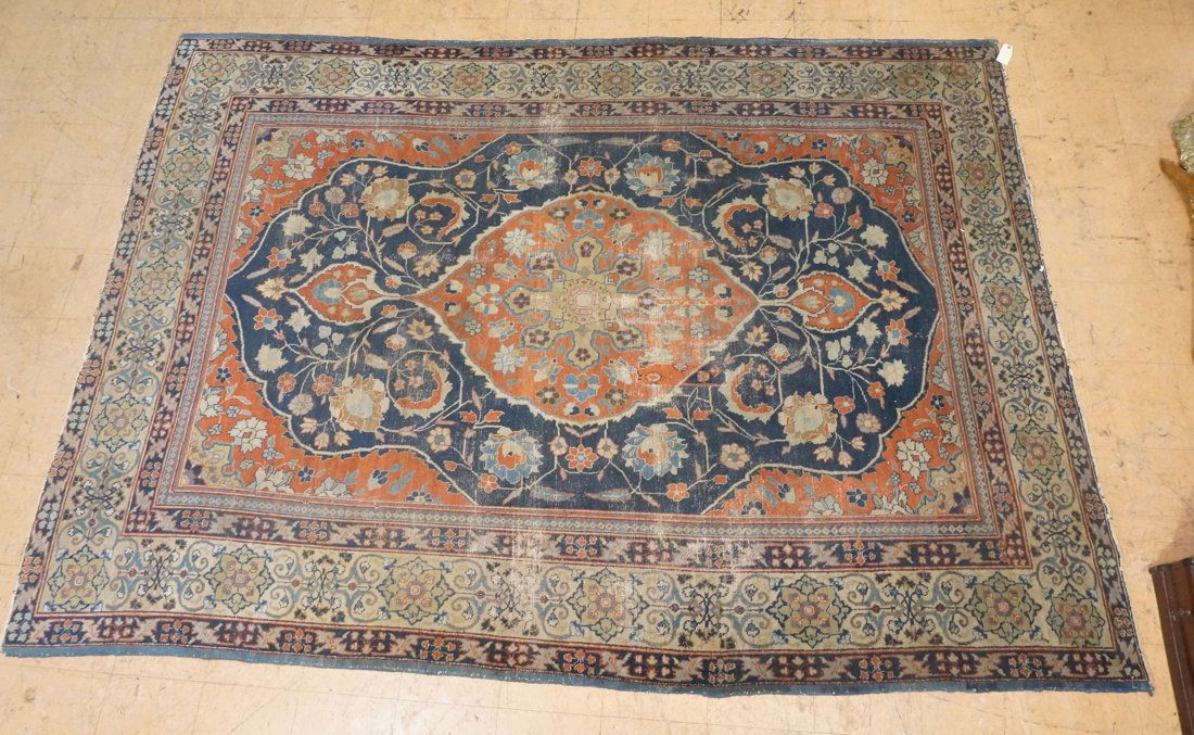 11'4 x 8'4 Large antique handmade carpet Farahan (1 of 7)