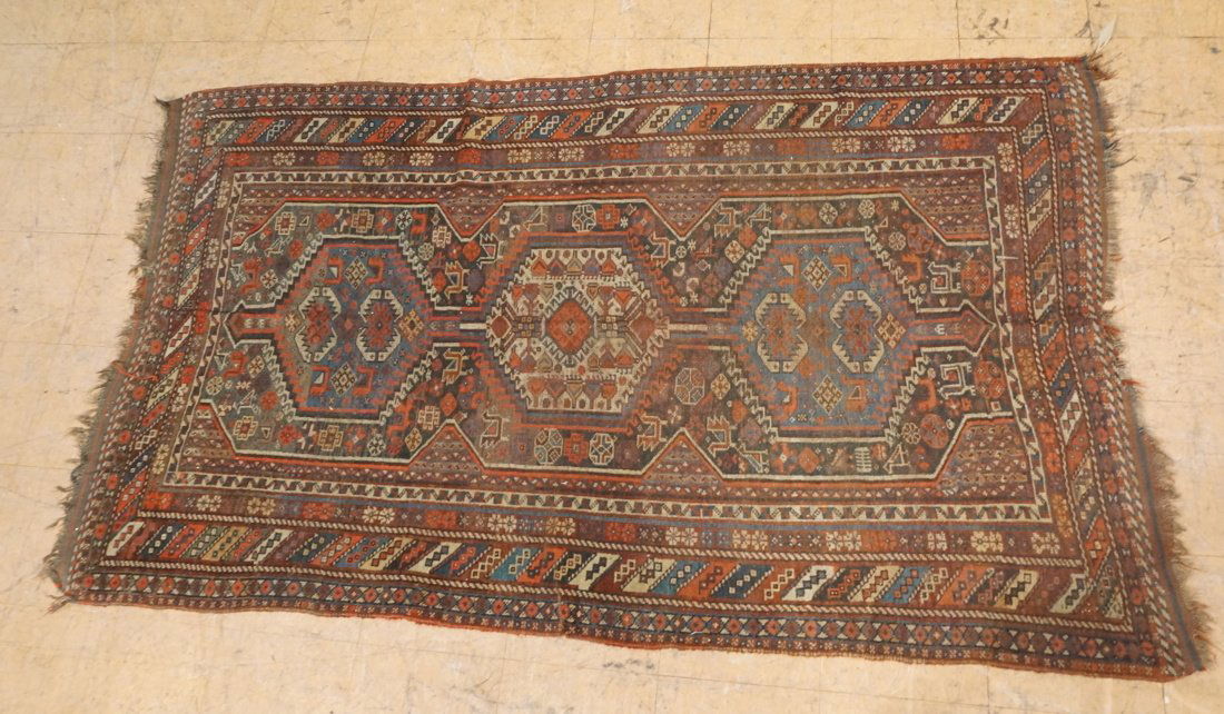 7'4x 4'6 Caucasian style handmade carpet rug brow (1 of 5)
