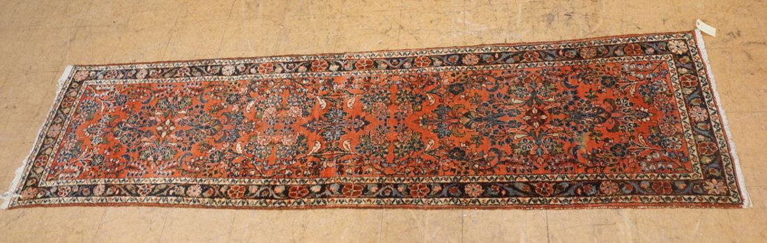 10'0 x 2'7 Handmade oriental Carpet runner Burgun (1 of 6)