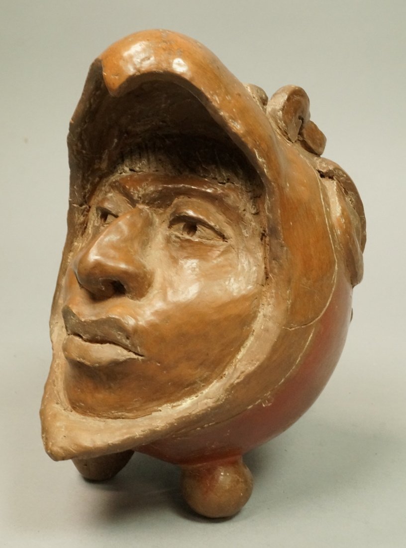 AR MITLA Signed Pottery Native Indian Raven Sculp (1 of 8)